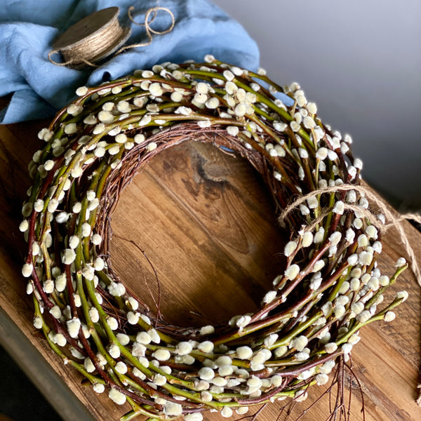 Handmade Catkins || Pussy Willow Birch Wreath