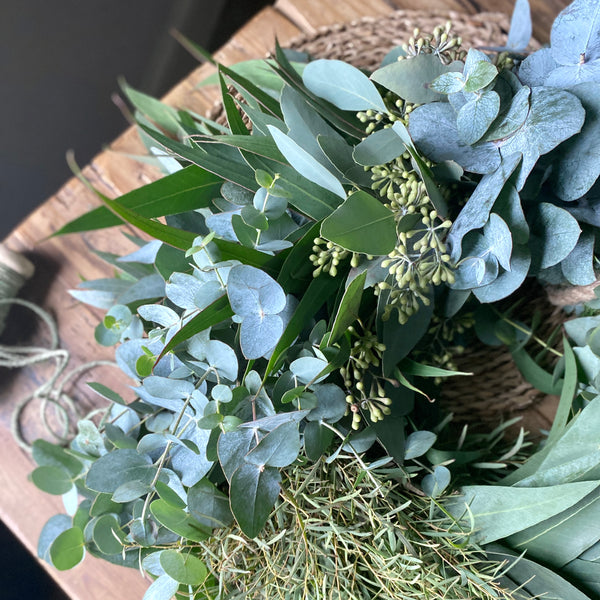 Large Fresh Eucalyptus Wreath