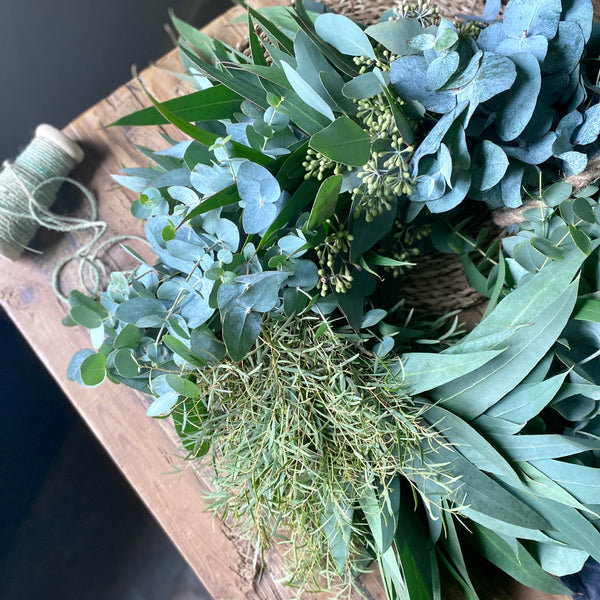 Large Fresh Eucalyptus Wreath