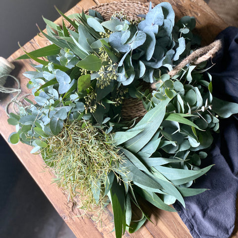 Large Fresh Eucalyptus Wreath