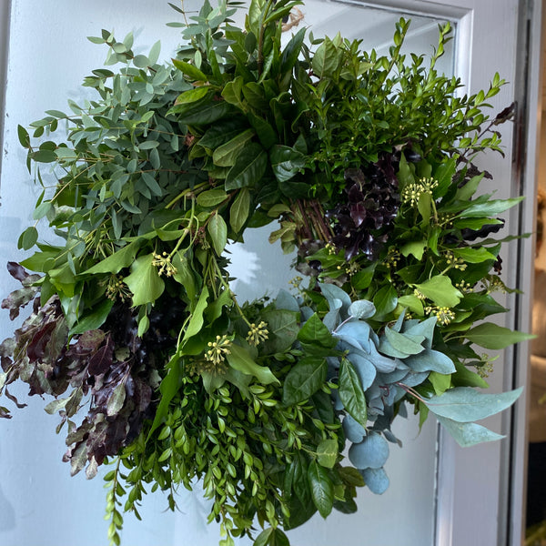 Large Fresh Foliage Wreath