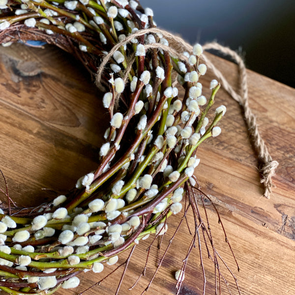 Handmade Catkins || Pussy Willow Birch Wreath